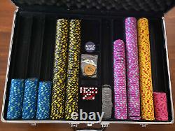 600 13.5 Gram Crown Casino Poker Chip Set (READ DESCRIPTION!)