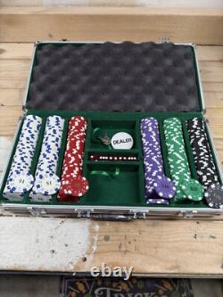 600 Ct Fabulous Las Vegas 14 Gram Poker Chip Set with Aluminum Case No Cards