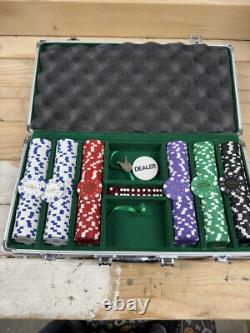600 Ct Fabulous Las Vegas 14 Gram Poker Chip Set with Aluminum Case No Cards
