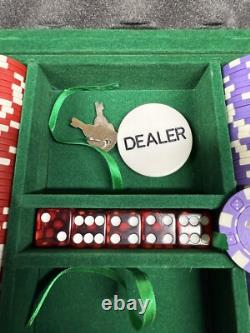 600 Ct Fabulous Las Vegas 14 Gram Poker Chip Set with Aluminum Case No Cards