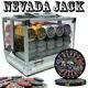 600 Ct Nevada Jack 10 Gram Ceramic Poker Chip Set With Acrylic Case Csnj-600Ac