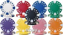 600 Diamond Suited 12.5g Clay Poker Chips Set with Acrylic Case Pick Chips