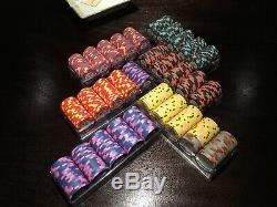 600 Piece Classic Top Hat & Cane Paulson Poker Chip Set VERY HARD TO GET