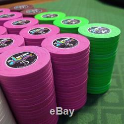 600 Piece Paulson The Mint Las Vegas Commemorative Tribute Poker Chip Set