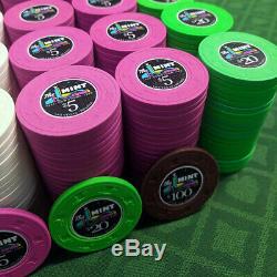 600 Piece Paulson The Mint Las Vegas Commemorative Tribute Poker Chip Set