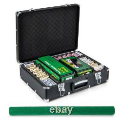 600-Piece Poker Chip Set 14 Gram Claytec Chips with Carrying Case-Black