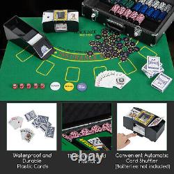 600-Piece Poker Chip Set 14 Gram Claytec Chips withCarrying Case, 6 Decks of Cards