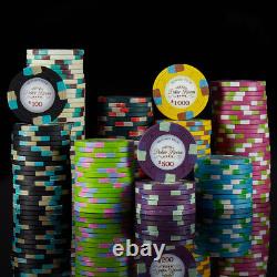 600ct Claysmith Gaming Monaco Club Chip Set in Aluminum