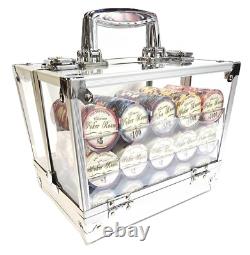 600pc 10g Ceramic Valentino Poker Chip Set/With Case