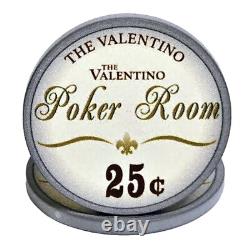 600pc 10g Ceramic Valentino Poker Chip Set/With Case