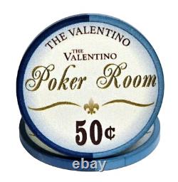 600pc 10g Ceramic Valentino Poker Chip Set/With Case