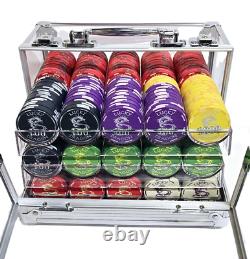 600pc 10g Lucky Dragon Ceramic Poker Chip Set/With Case