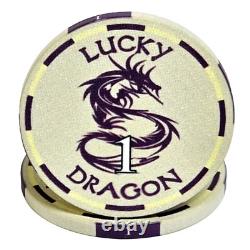 600pc 10g Lucky Dragon Ceramic Poker Chip Set/With Case