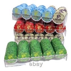 600pc 10g Lucky Dragon Ceramic Poker Chip Set/With Case