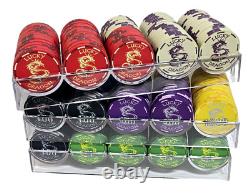 600pc 10g Lucky Dragon Ceramic Poker Chip Set/With Case