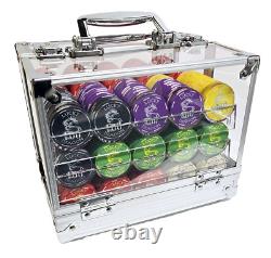 600pc 10g Lucky Dragon Ceramic Poker Chip Set/With Case