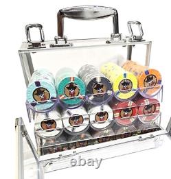 600pc 13.5g Clay Outlaw Poker Chip Set/With Case