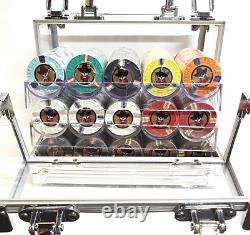 600pc 13.5g Clay Outlaw Poker Chip Set/With Case