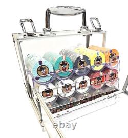 600pc 13.5g Clay Outlaw Poker Chip Set/With Case