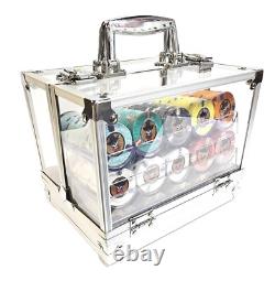 600pc 13.5g Clay Outlaw Poker Chip Set/With Case