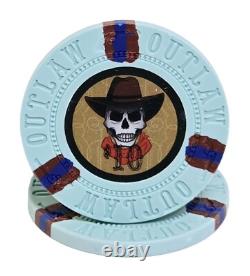 600pc 13.5g Clay Outlaw Poker Chip Set/With Case