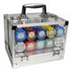 600pc 14g Clay 2-Tone Monte Carlo Poker Chip Set/With Case