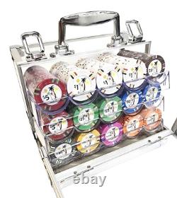 600pc 14g Clay Desert Heat Poker Chip Set/With Case
