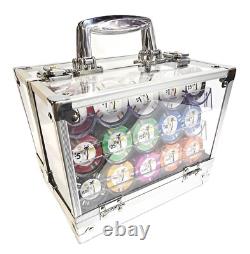 600pc 14g Clay Desert Heat Poker Chip Set/With Case