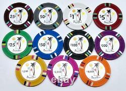 600pc 14g Clay Desert Heat Poker Chip Set/With Case