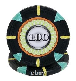 600pc 14g Clay Designer Poker Chip Set/With Case