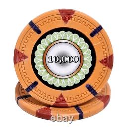 600pc 14g Clay Designer Poker Chip Set/With Case