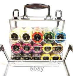 600pc 14g Clay Game Max Poker Chip Set/With Case