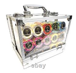 600pc 14g Clay Game Max Poker Chip Set/With Case