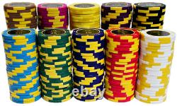 600pc 14g Clay Game Max Poker Chip Set/With Case