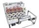 600pc 14g Clay Gold Rush Poker Chip Set/With Case