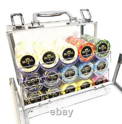 600pc 14g Clay Royal Poker Chip Set/With Case