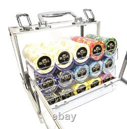 600pc 14g Clay Royal Poker Chip Set/With Case