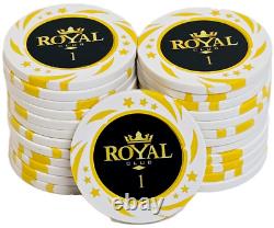 600pc 14g Clay Royal Poker Chip Set/With Case