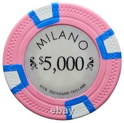 600pc Milano 10g Pure Clay Poker Chip Set