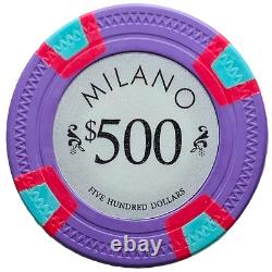 600pc Milano 10g Pure Clay Poker Chip Set