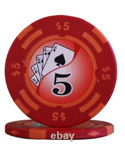 600pcs 14g Yin Yang Poker Chips Set Acrylic Case By Mrc Poker