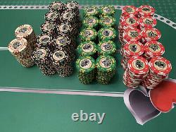 640 Poker Chip Set Casino Praga Bud Jones v7 Poker Chips