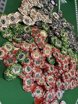 640 Poker Chip Set Casino Praga Bud Jones v7 Poker Chips