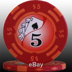 650 14g Las Vegas Casino Clay Poker Chips Set Y9 New Custom Build