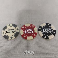 700 Sturgis Poker Chips 2019 in Plastic Chip Trays 11.5 Grams Red Black Gray
