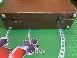 702 Chips Vintage Captains Wheel Poker Chip Set And Case