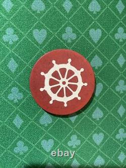 702 Chips Vintage Captains Wheel Poker Chip Set And Case