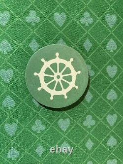 702 Chips Vintage Captains Wheel Poker Chip Set And Case