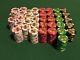 750 Desert Palms China Clay Poker Chips Cash Game Set Rare (SEE NOTES)