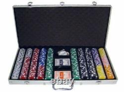 750 Diamond Suited 12.5g Clay Poker Chips Set with Aluminum Case Pick Chips